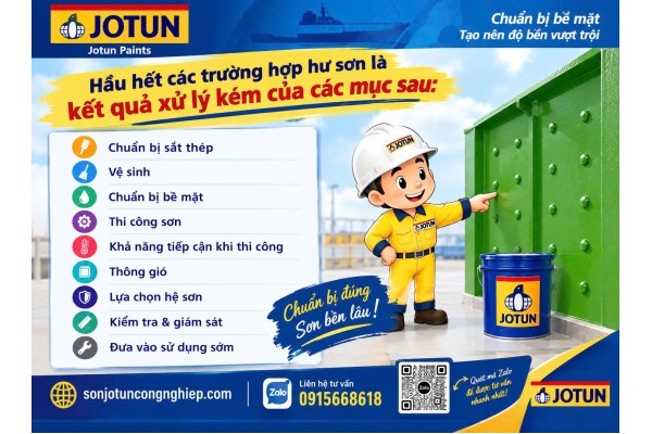 Các lỗi dẫn tới hư sơn và cách phòng tránh để sơn bền lâu
