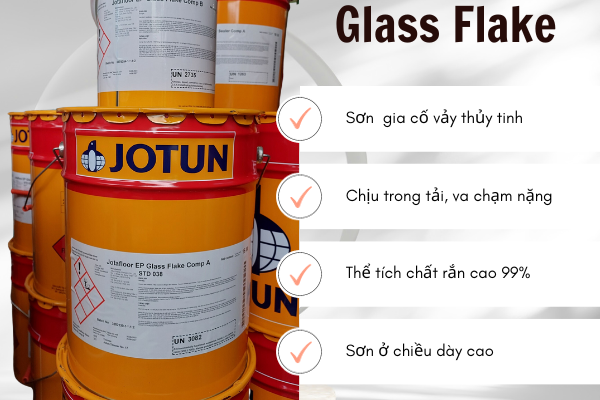 Sơn Jotafloor EP Glass Flake - Sơn Chống Trơn Trượt Cho Sàn Bê Tông